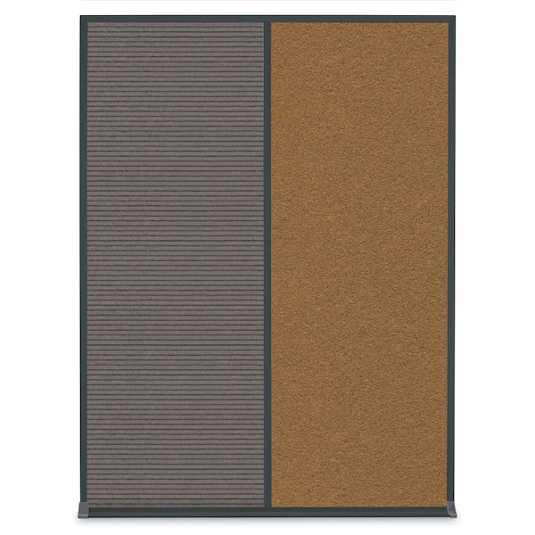 Single Door Radius Corkboard, 24"X36", B